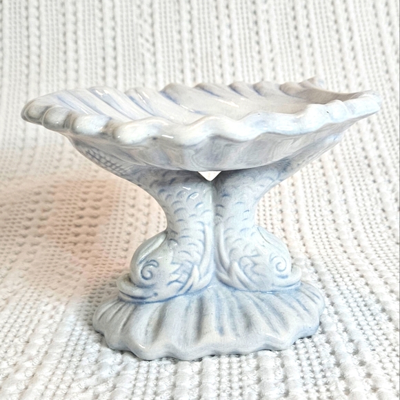 Vintage Other - Soap Dish Koi Fish Blue White Vintage 1980's Signed